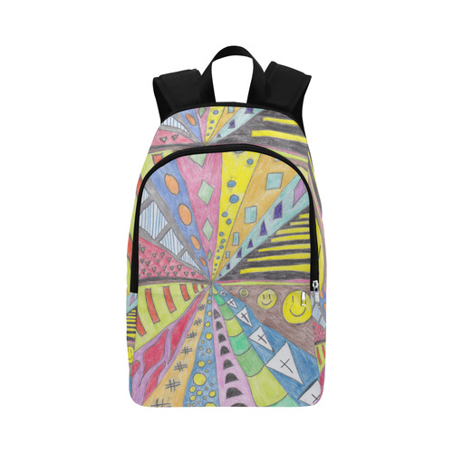 Colour Spial Fabric Backpack for Adult (Model 1659)