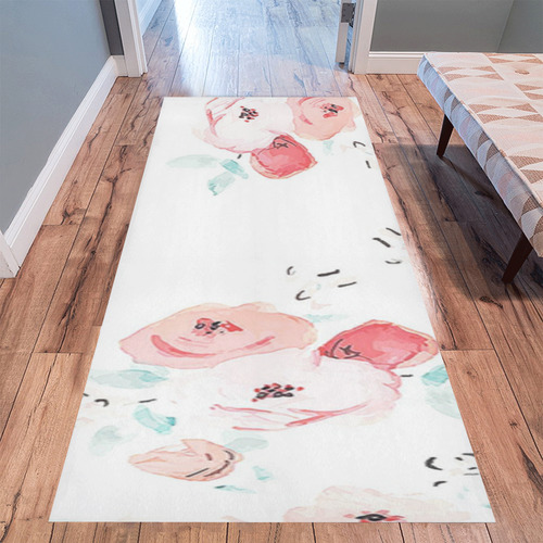 floral pattern Area Rug 9'6''x3'3''