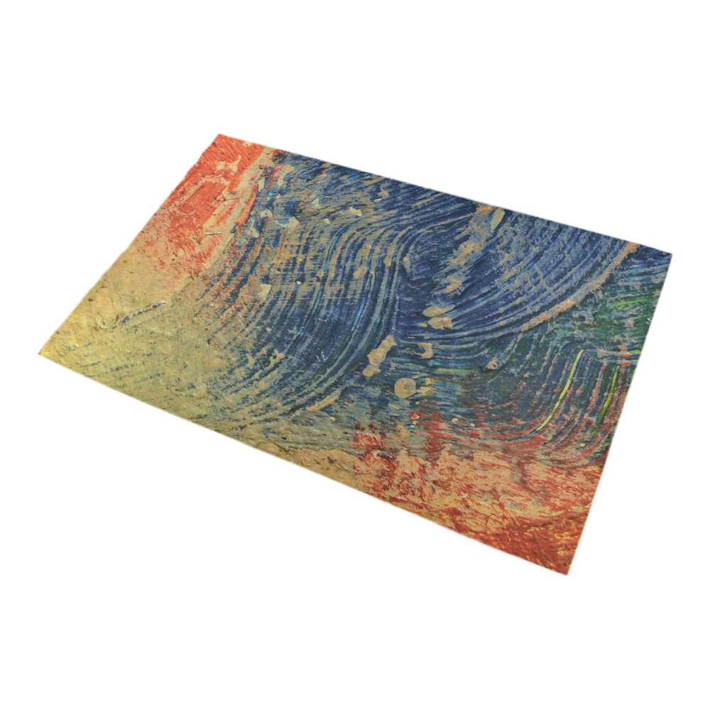 3 colors paint Bath Rug 20''x 32''