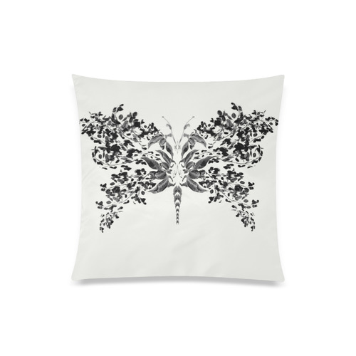 butterflyBW Custom Zippered Pillow Case 20"x20"(One Side)