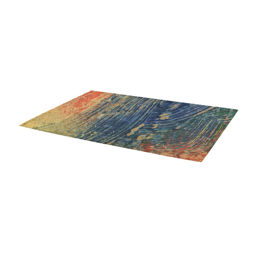 3 colors paint Area Rug 9'6''x3'3''