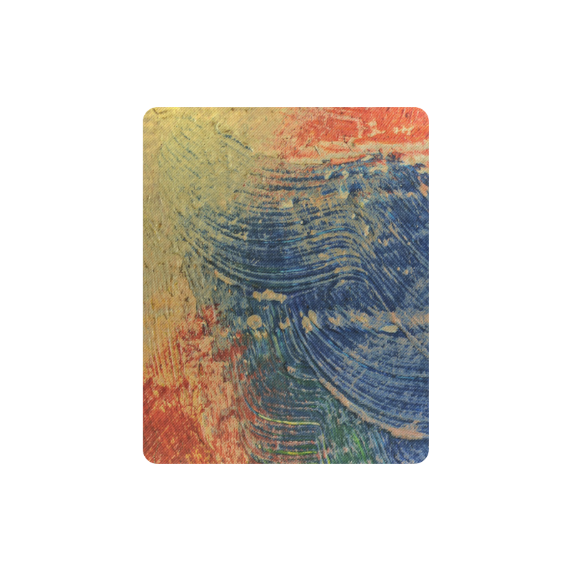 3 colors paint Rectangle Mousepad