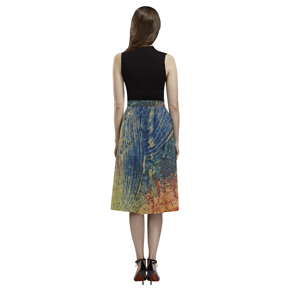 3 colors paint Aoede Crepe Skirt (Model D16)