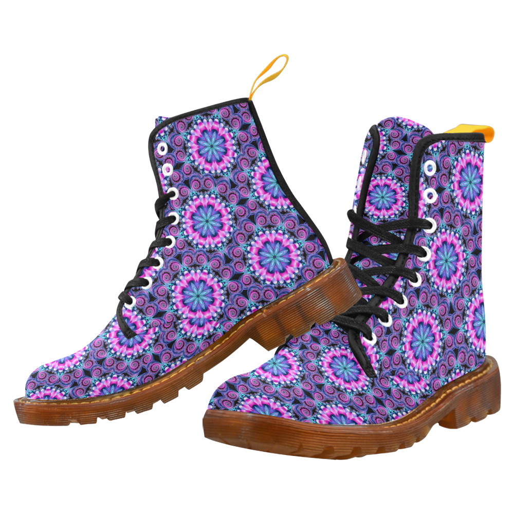 Mandala shades of pink Martin Boots For Women Model 1203H