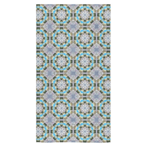 Gray Green and Blue Abstract Bath Towel 30"x56"