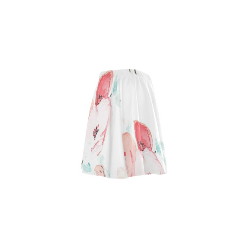 floral pattern Mini Skating Skirt (Model D36)