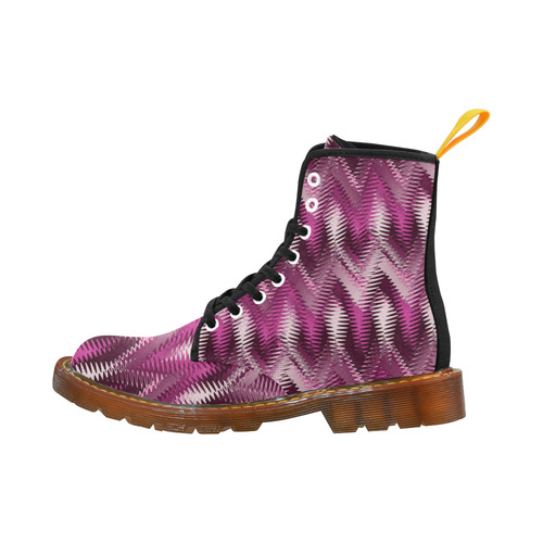 Pink Wavy Martin Boots For Women Model 1203H
