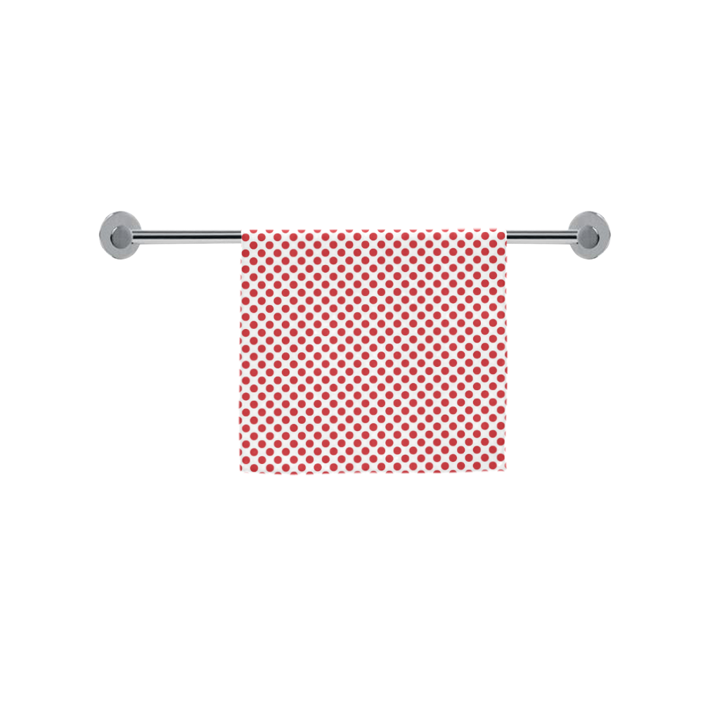 Flame Scarlet Polka Dots Custom Towel 16"x28"