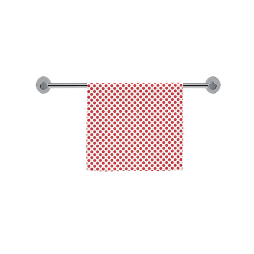 Flame Scarlet Polka Dots Custom Towel 16"x28"