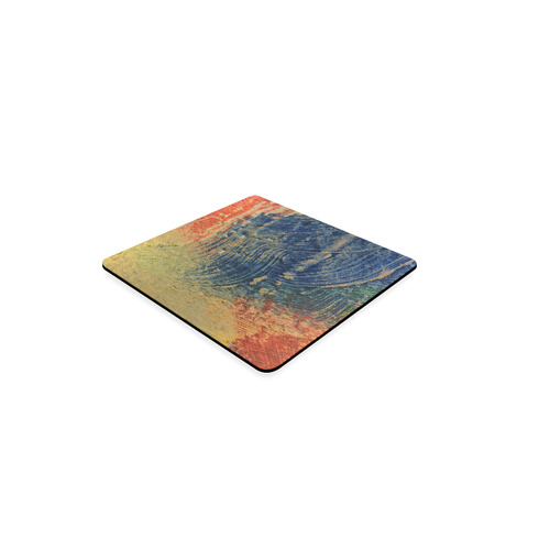 3 colors paint Square Coaster