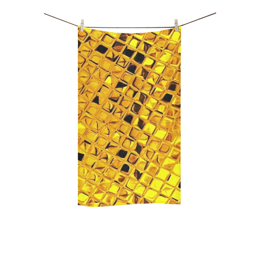 Metallic Yellow Custom Towel 16"x28"