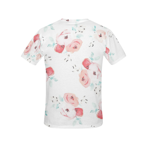 floral pattern All Over Print T-Shirt for Women (USA Size) (Model T40)