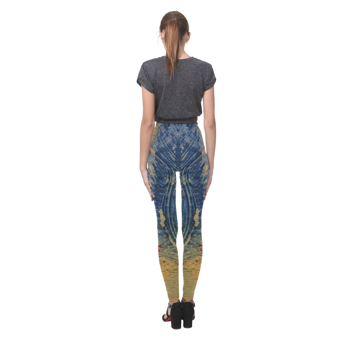 3 colors paint Cassandra Women's Leggings (Model L01)