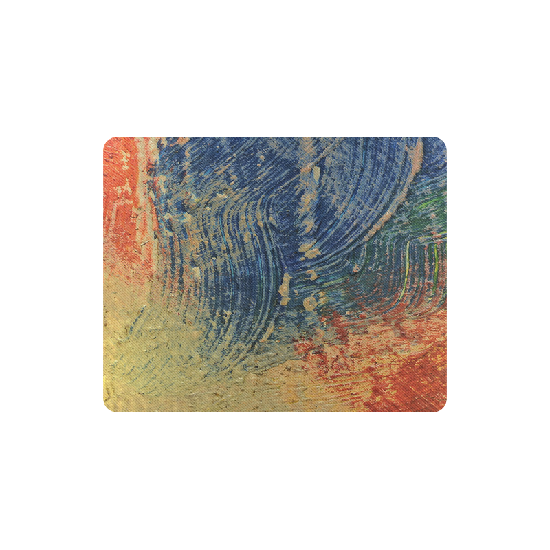 3 colors paint Rectangle Mousepad