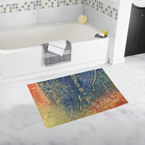 3 colors paint Bath Rug 20''x 32''