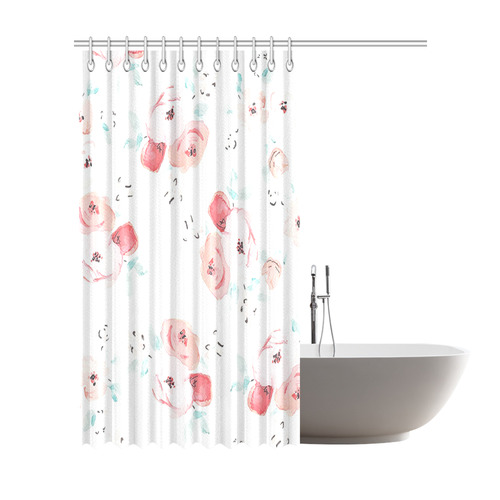 floral pattern Shower Curtain 72"x84"