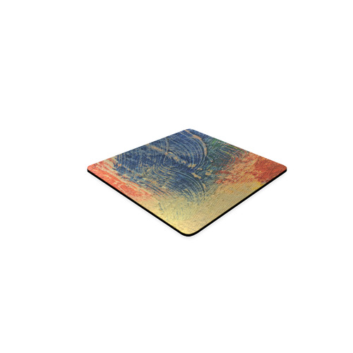 3 colors paint Square Coaster