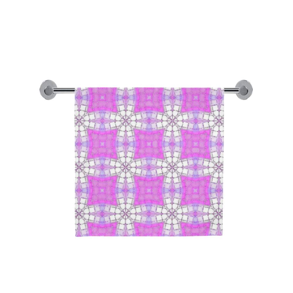 Dazzling Violet Abstract Bath Towel 30"x56"