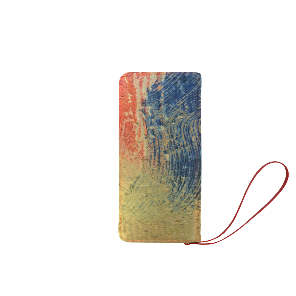 3 colors paint Women's Clutch Wallet (Model 1637)
