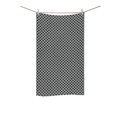 Neutral Gray and Black Polka Dots Custom Towel 16"x28"
