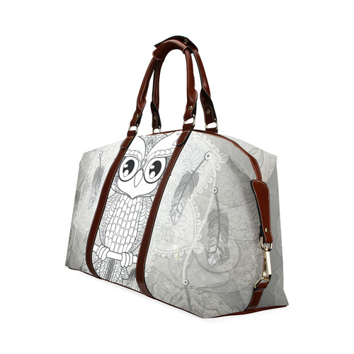 Cute owl, mandala design Classic Travel Bag (Model 1643) Remake