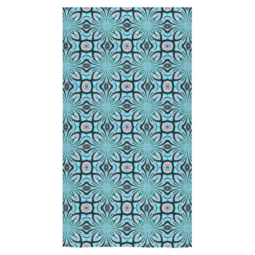 Turquoise Abstract Bath Towel 30"x56"