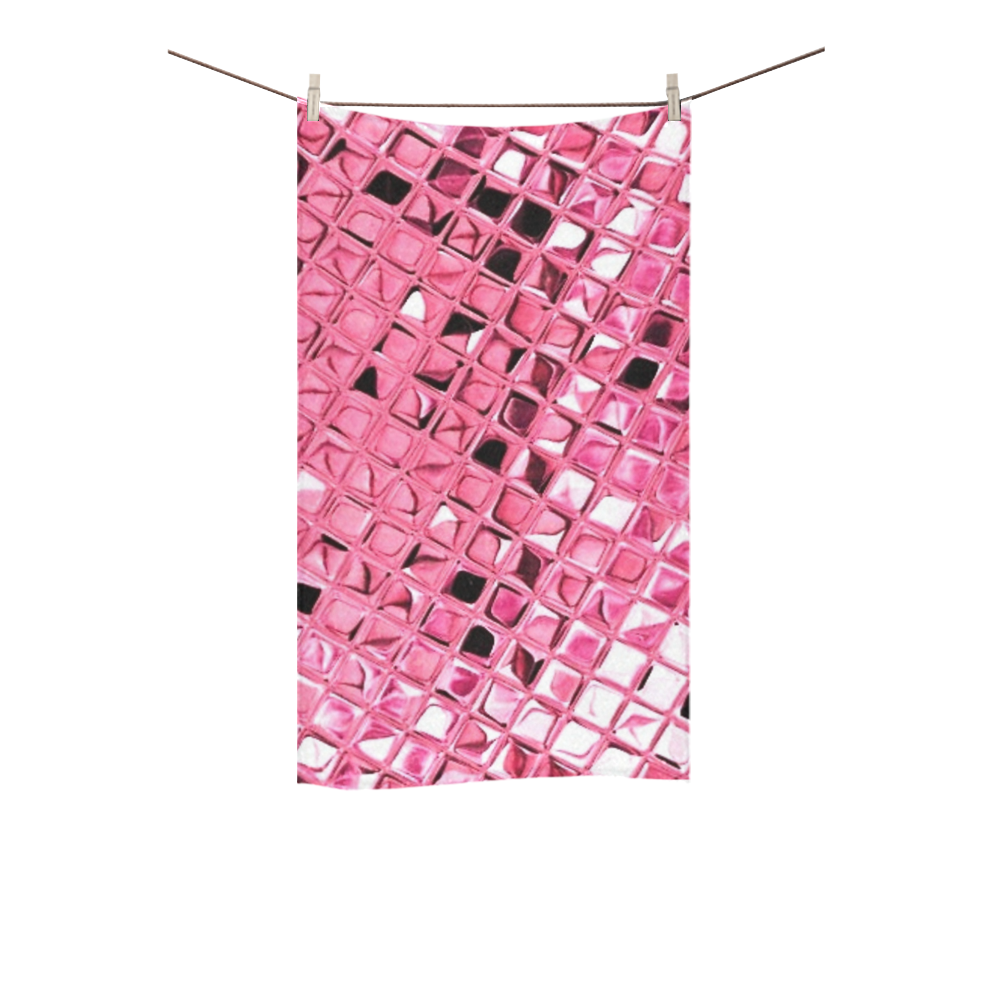 Metallic Pink Custom Towel 16"x28"
