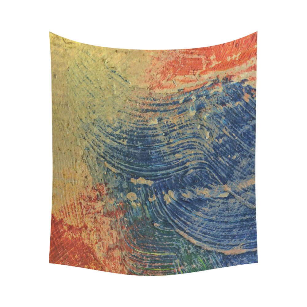 3 colors paint Cotton Linen Wall Tapestry 60"x 51"