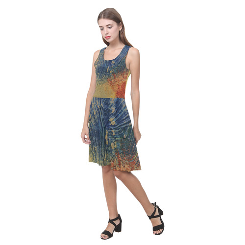 3 colors paint Atalanta Casual Sundress(Model D04)