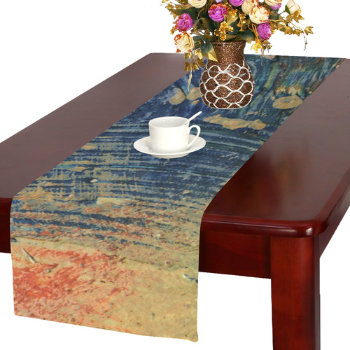 3 colors paint Table Runner 16x72 inch