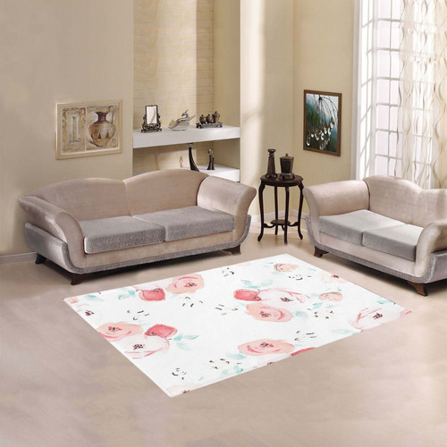 floral pattern Area Rug 5'3''x4'