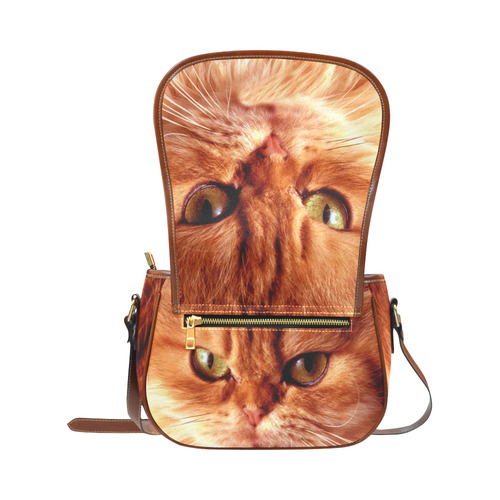 Orange Cat Saddle Bag/Large (Model 1649)