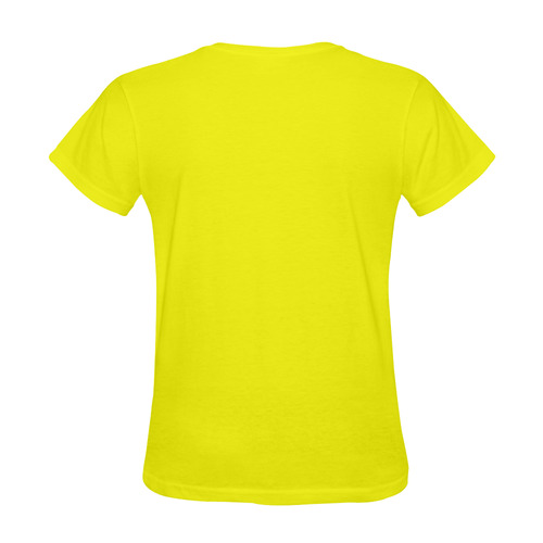Raw yellow Sunny Women's T-shirt (Model T05)