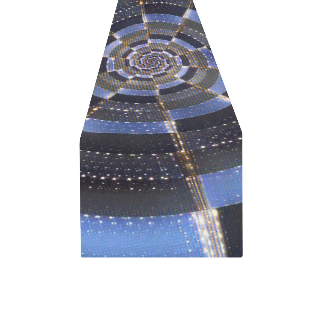 Midnight Crazy Dart Table Runner 16x72 inch