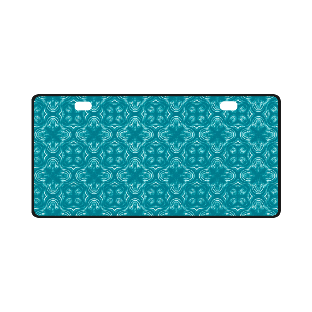 Turquoise Shadows License Plate