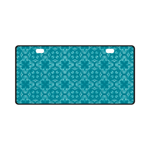 Turquoise Shadows License Plate