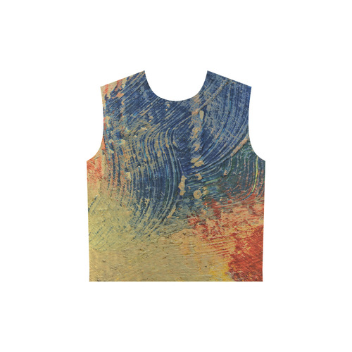 3 colors paint All Over Print Sleeveless Hoodie for Women (Model H15)