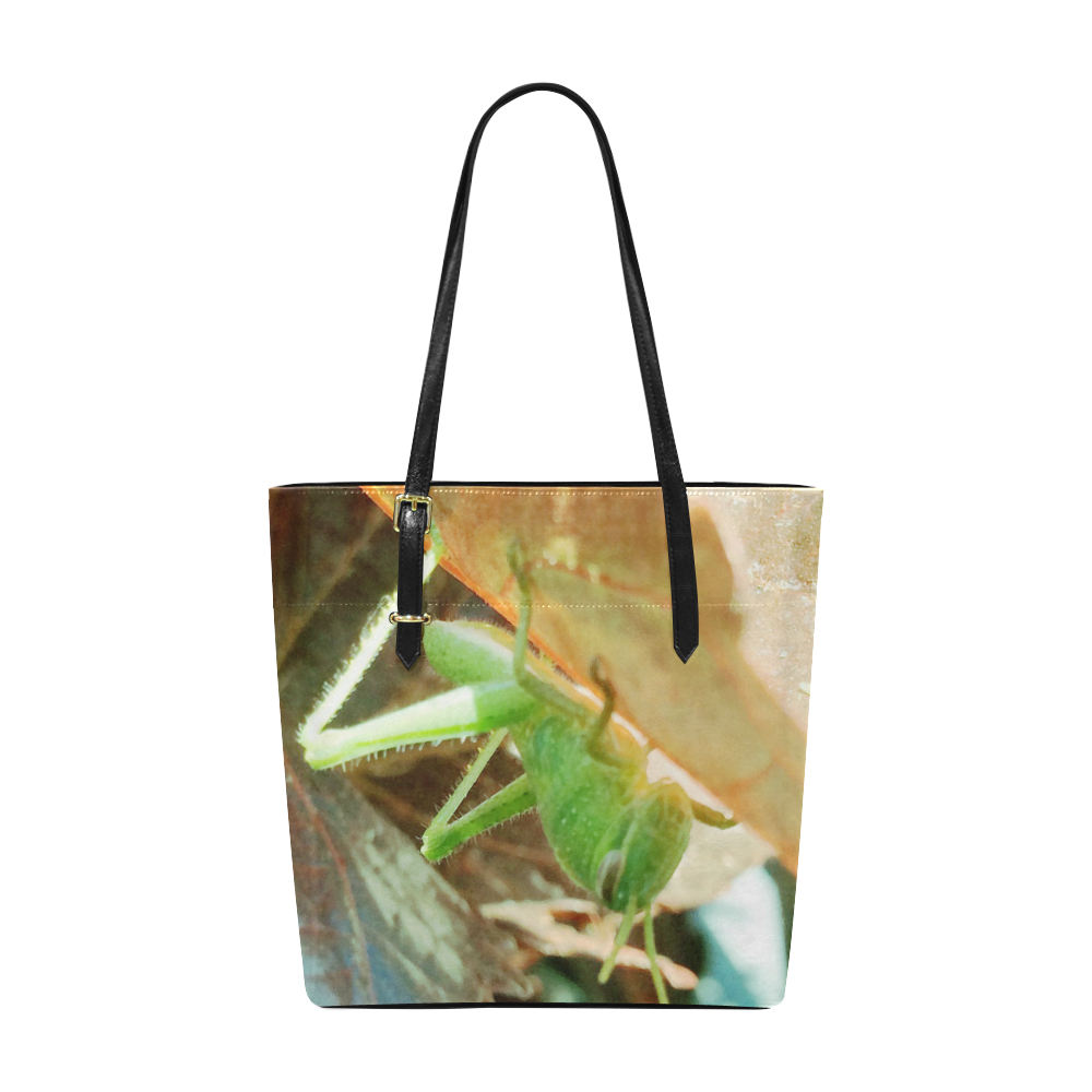 Baby Praying Mantis Nature Insects Euramerican Tote Bag/Small (Model 1655)