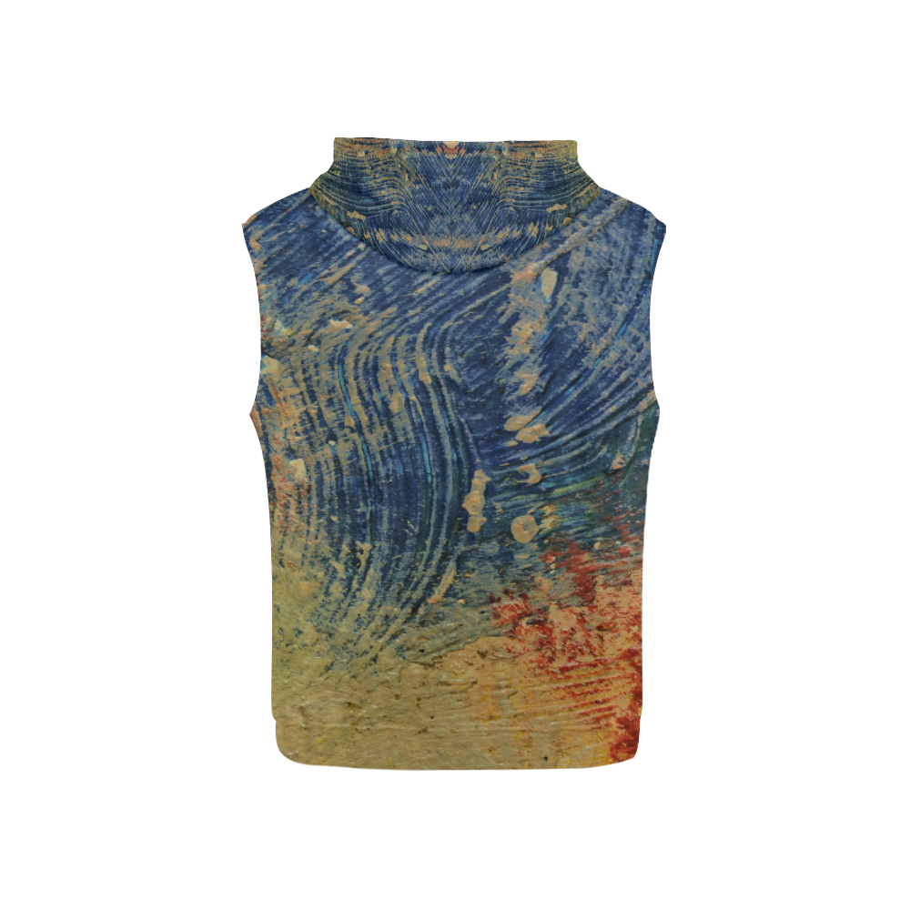 3 colors paint All Over Print Sleeveless Hoodie for Kid (Model H15)