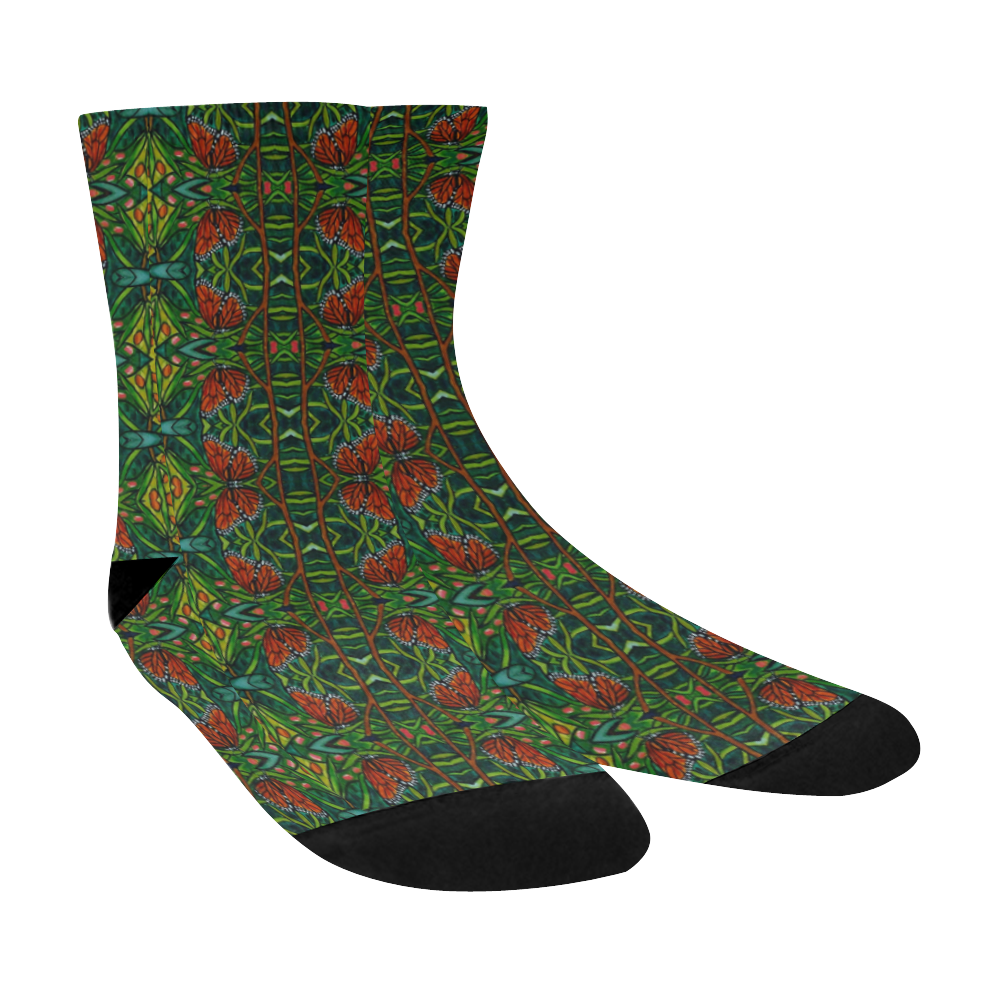 Butterfly Crew Socks