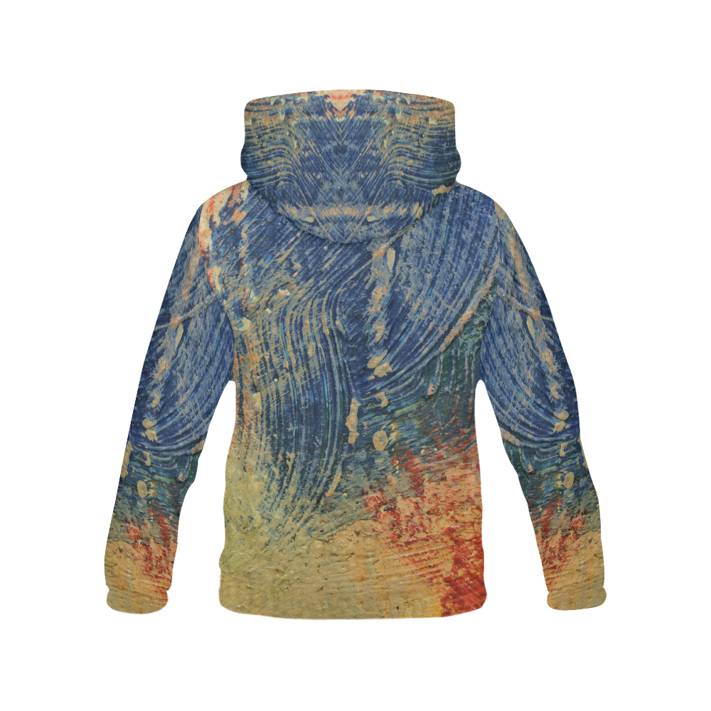 3 colors paint All Over Print Hoodie for Men (USA Size) (Model H13)