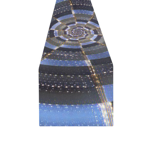 Midnight Crazy Dart Table Runner 14x72 inch