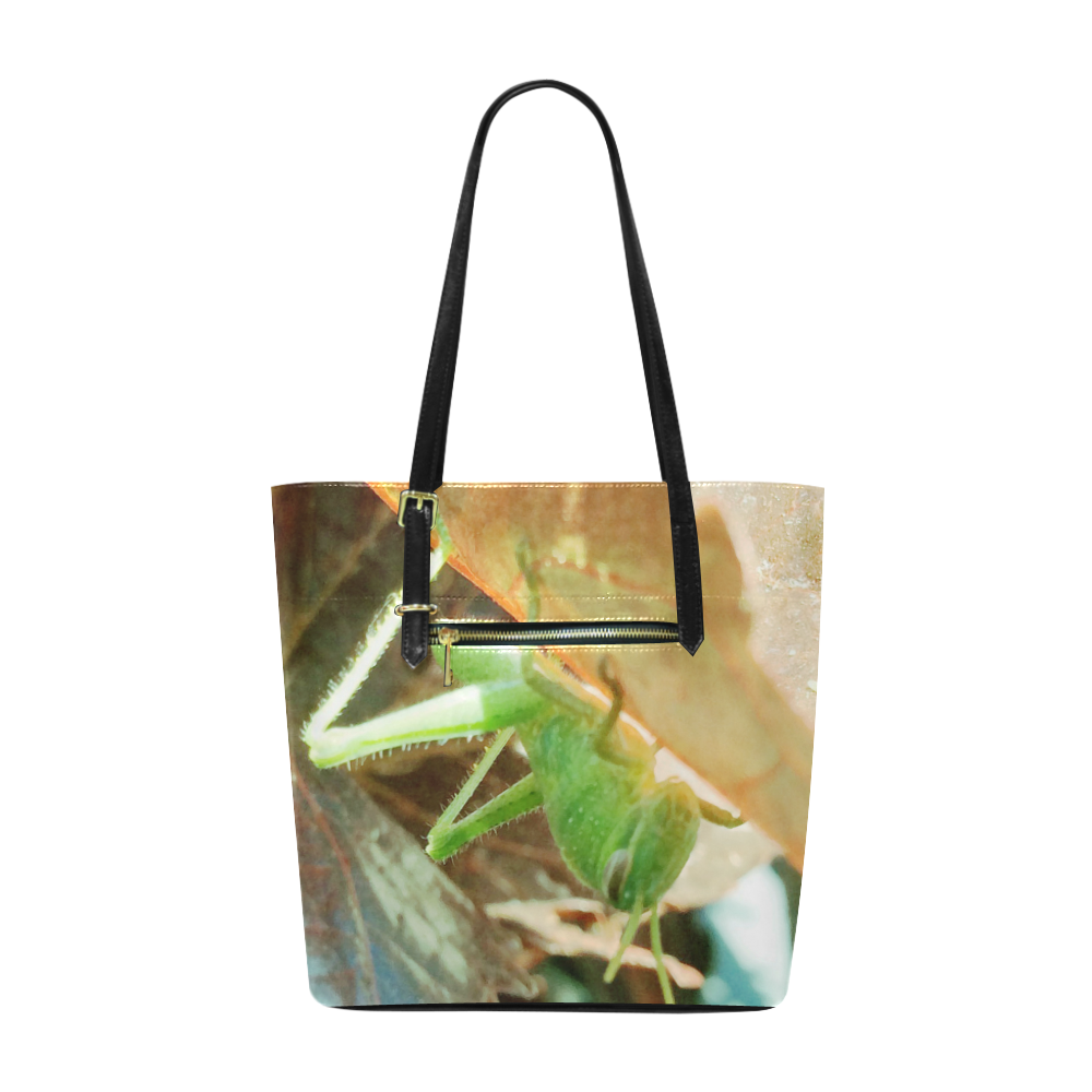 Baby Praying Mantis Nature Insects Euramerican Tote Bag/Small (Model 1655)