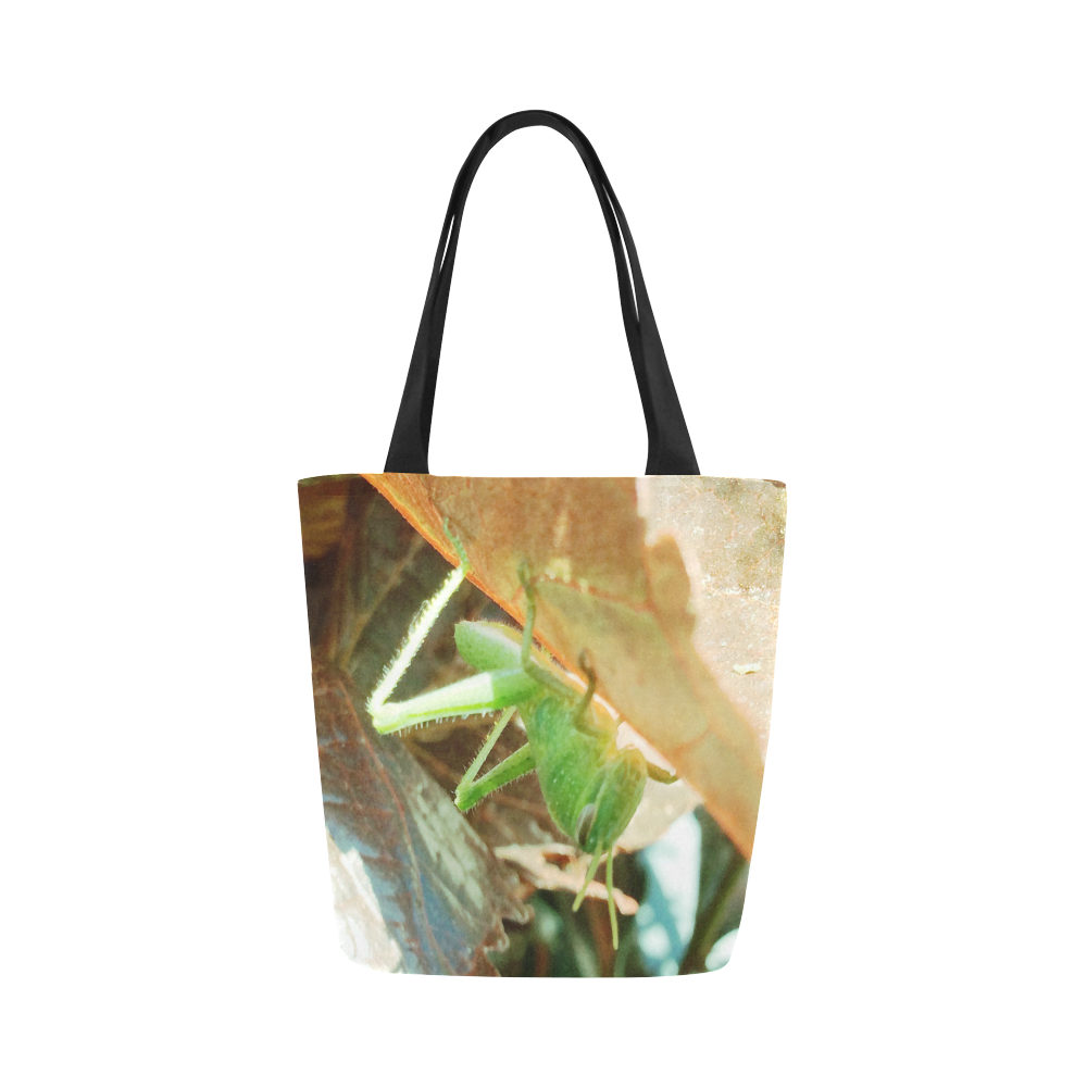 Baby Praying Mantis Nature Insects Canvas Tote Bag (Model 1657)