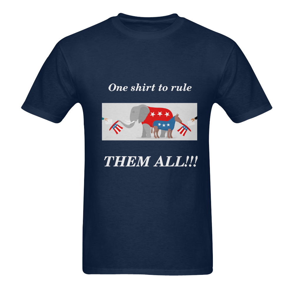 POLITISHITS RULE Men's T-Shirt in USA Size (Two Sides Printing)