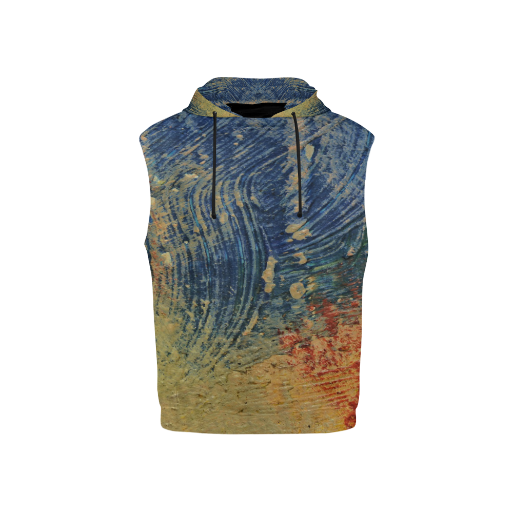 3 colors paint All Over Print Sleeveless Hoodie for Kid (Model H15)