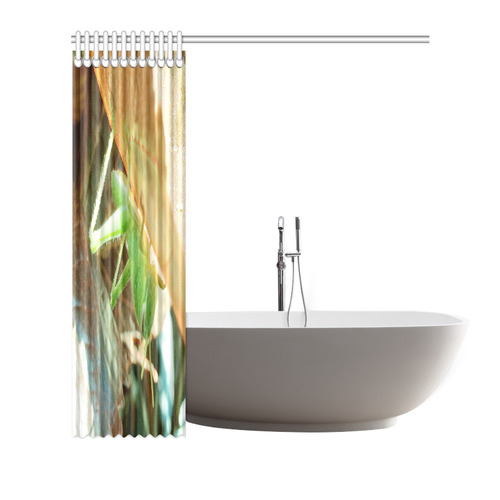 Baby Praying Mantis Nature Insects Shower Curtain 72"x72"