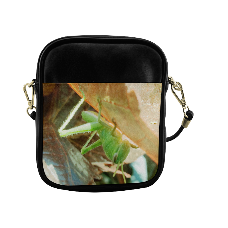 Baby Praying Mantis Nature Insects Sling Bag (Model 1627)