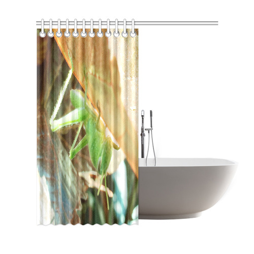 Baby Praying Mantis Nature Insects Shower Curtain 69"x72"