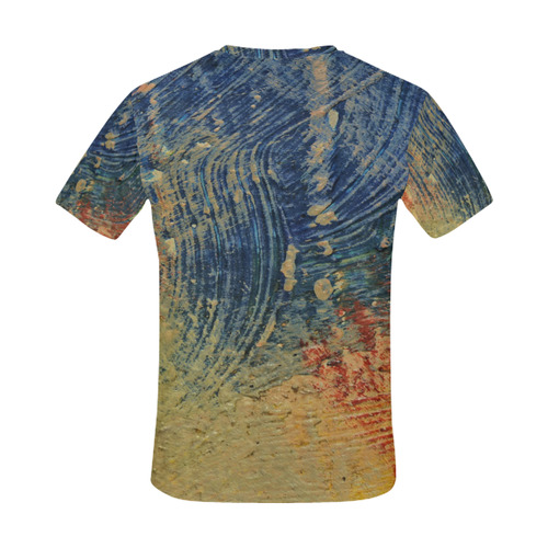 3 colors paint All Over Print T-Shirt for Men (USA Size) (Model T40)